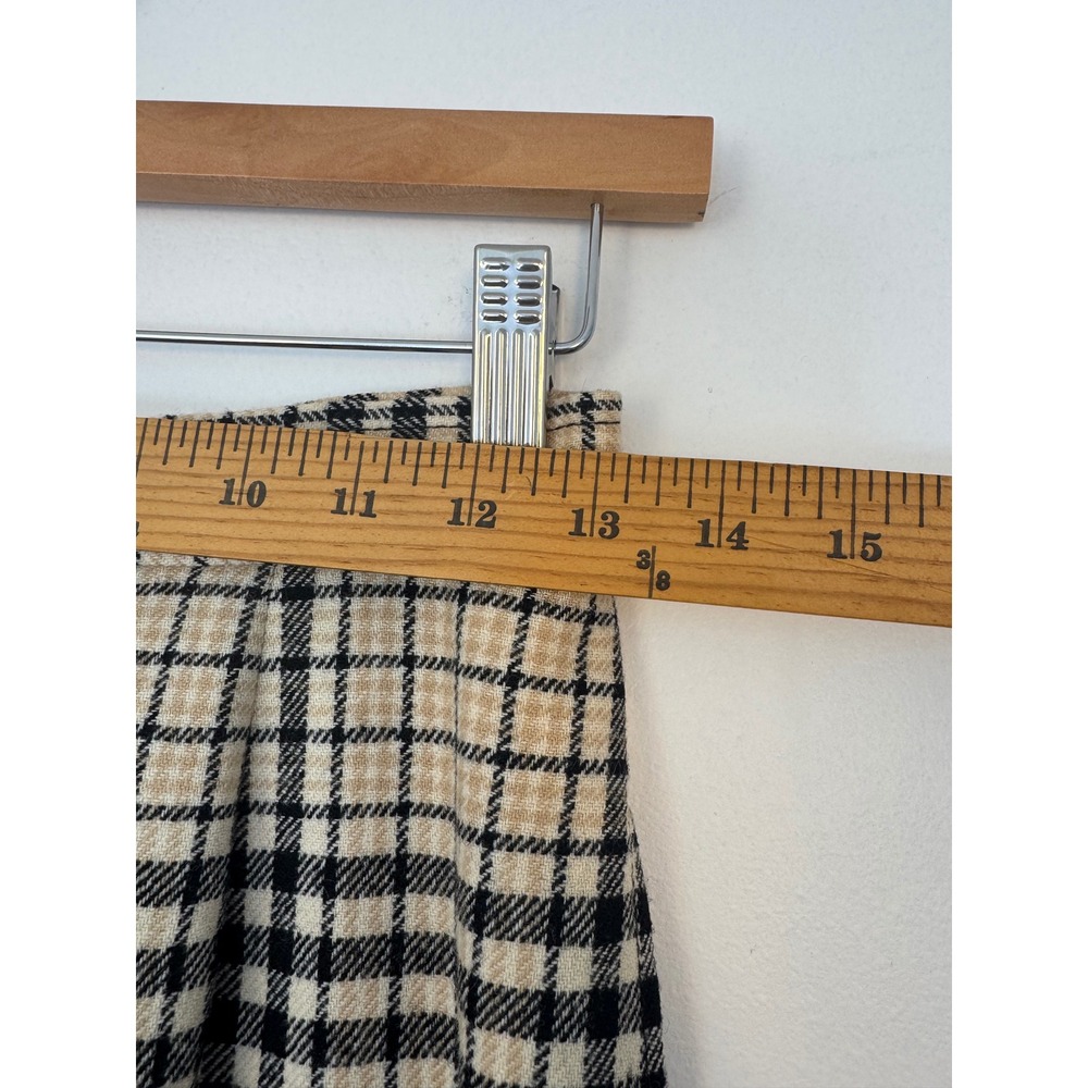 Dark Academia Young Pendleton‎ Juniors 9/10 Maxi Skirt Plaid Wool Vintage - Picture 6 of 9